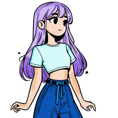 girl in a cute crop top