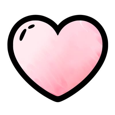 a blank heart