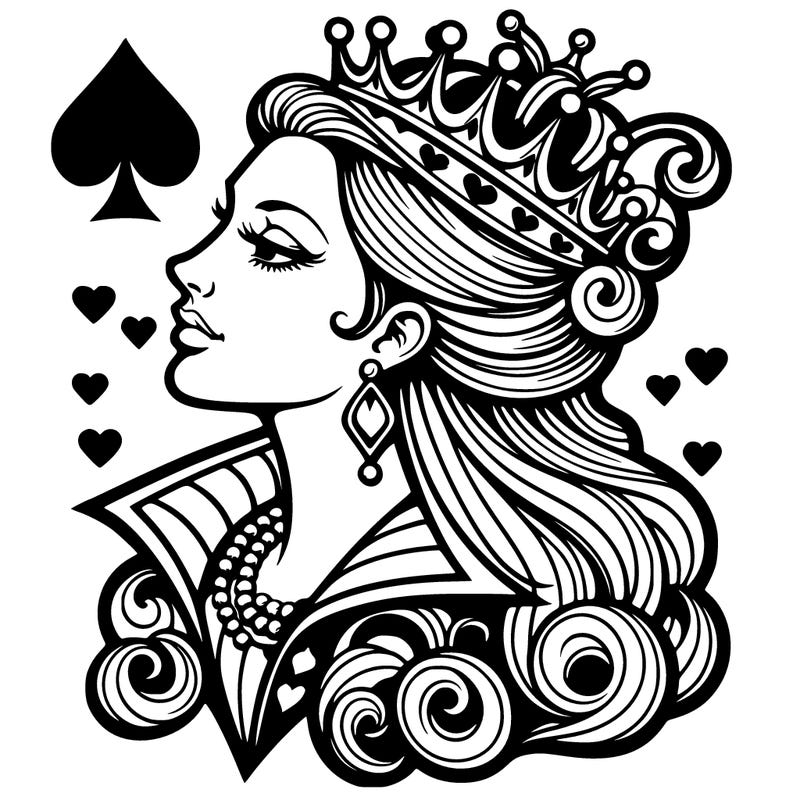 realistic queen of hearts