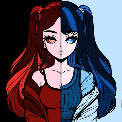 realistic girl split