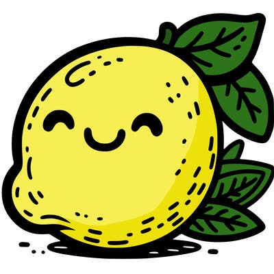 a sour lemon