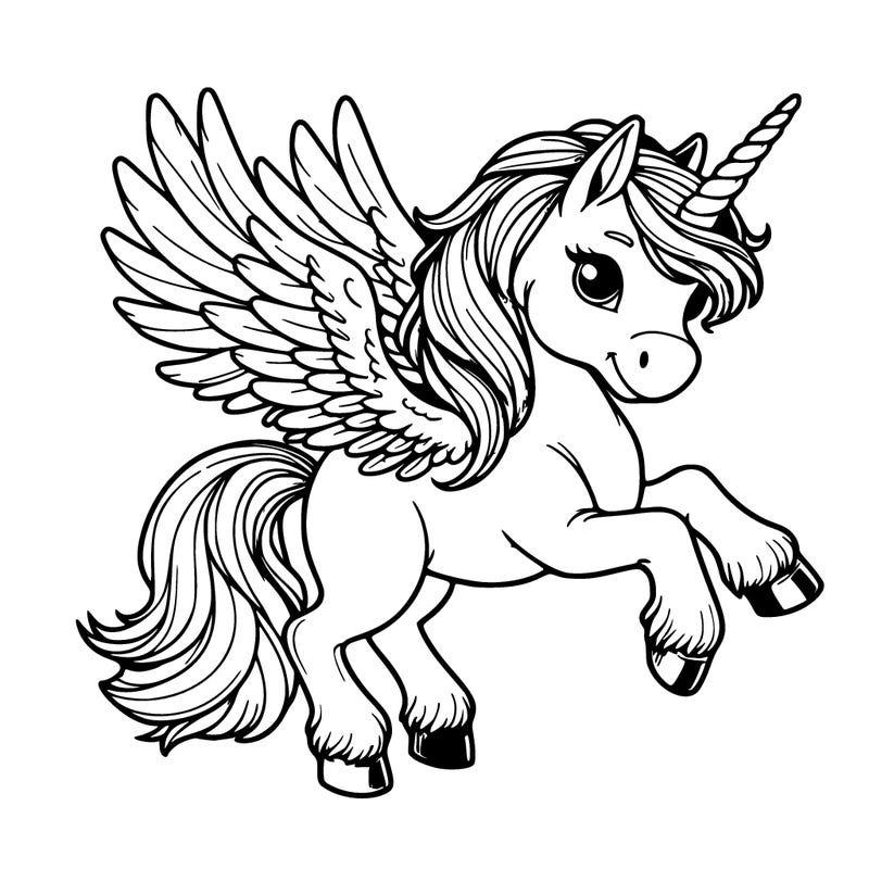 unicorn with wings realistic