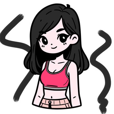 girl with crop top