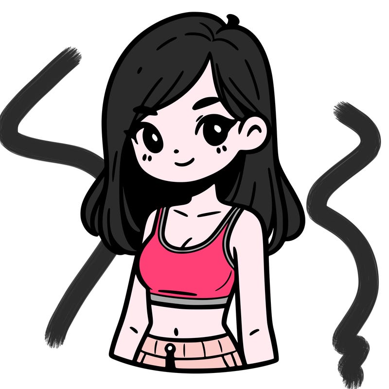girl with crop top