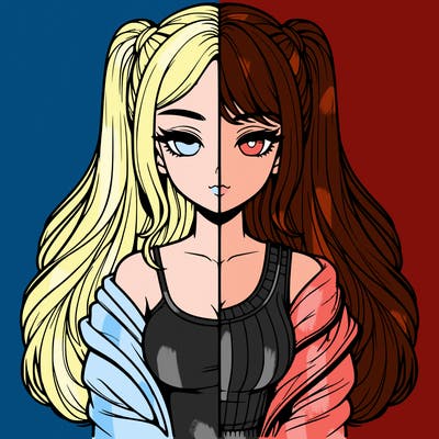 realistic girl split