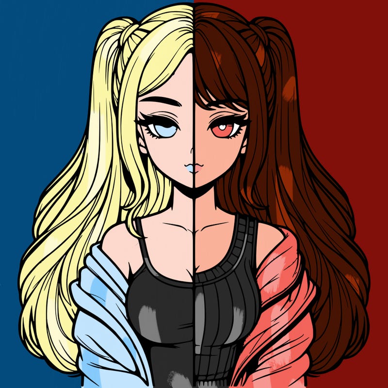 realistic girl split