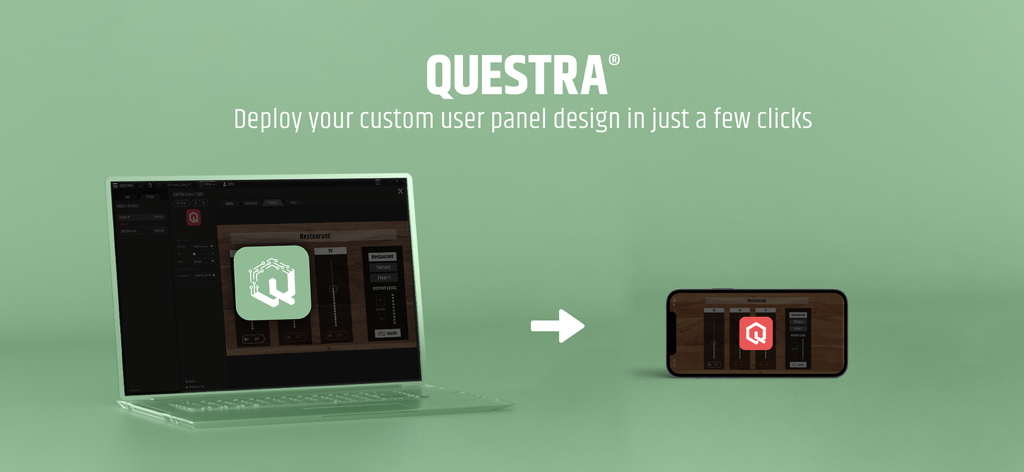 Deploying a custom user panel design from QUESTRA software to a mobile device