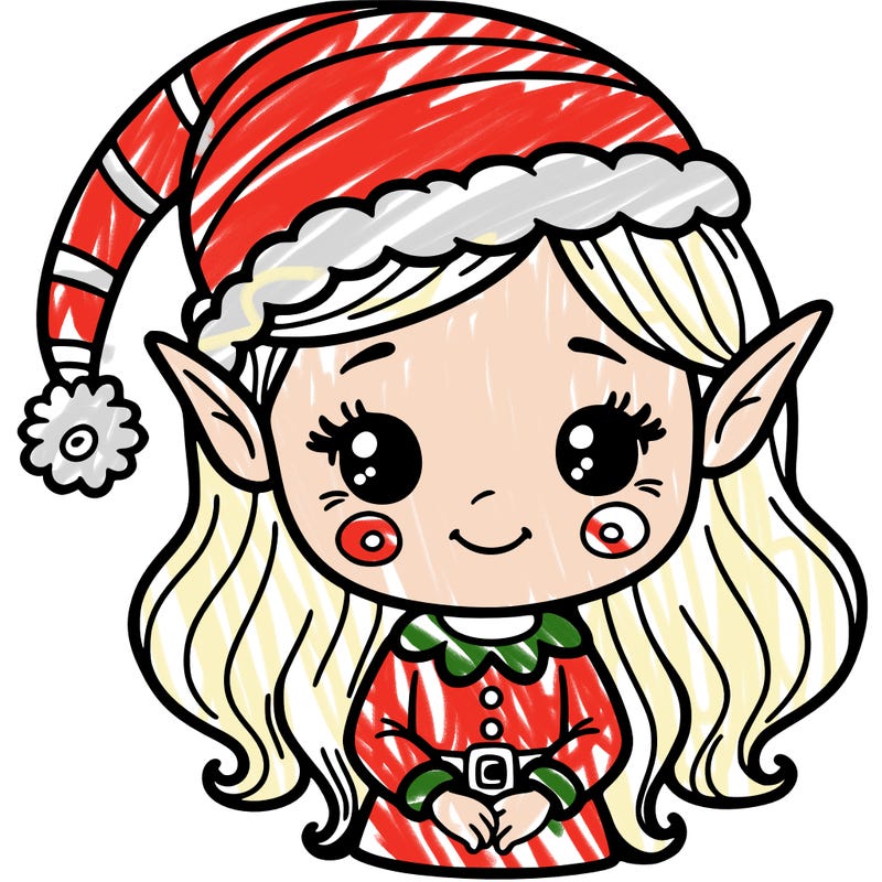 christmas elf girl