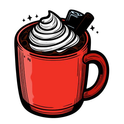 realistic hot chocolate mug
