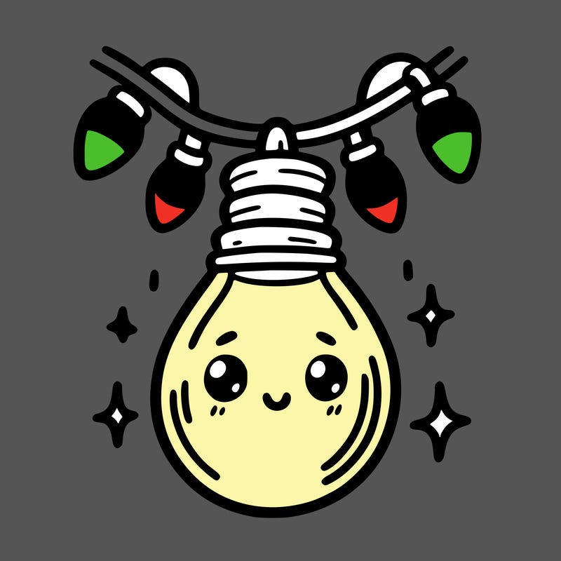 small bulb of a garland