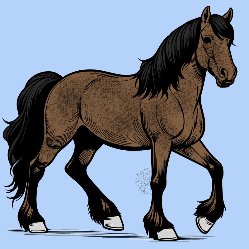 realistic horse