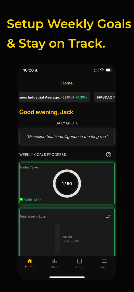 tc: trading journal & tracker - Finance App | MWM