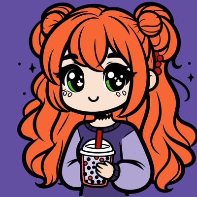 girl with boba