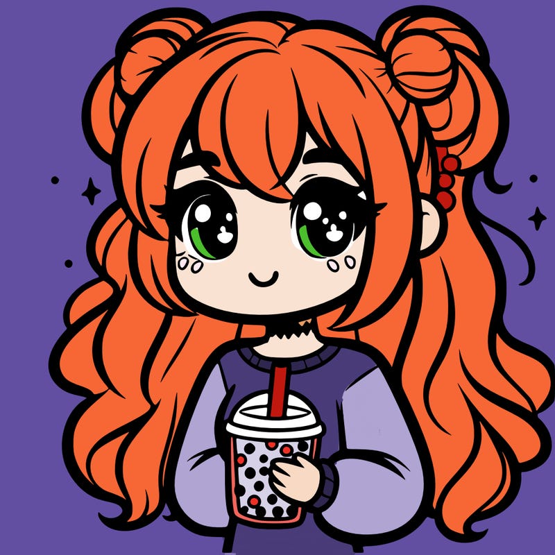 girl with boba