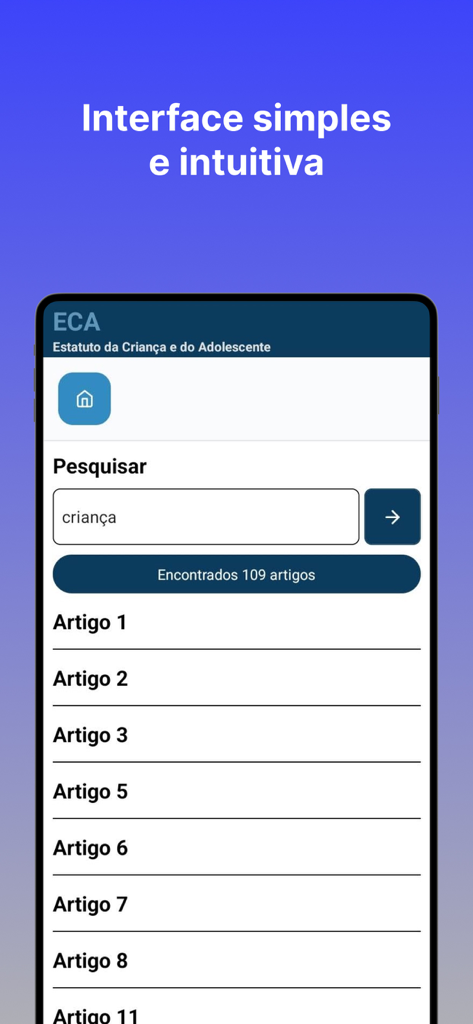 Estatuto Criança Adolescente - Reference App | MWM