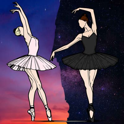 a realistic ballet dancer