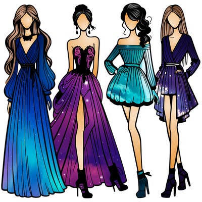 fashion models dresses