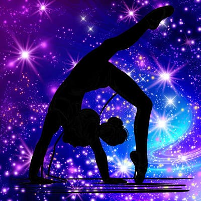 girl doing gymnastics