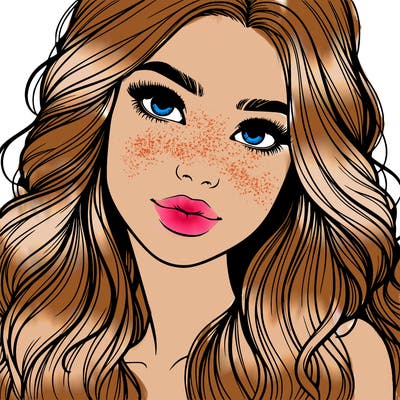 beautiful realistic girl