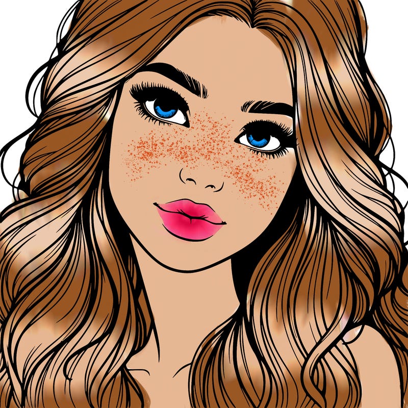 beautiful realistic girl