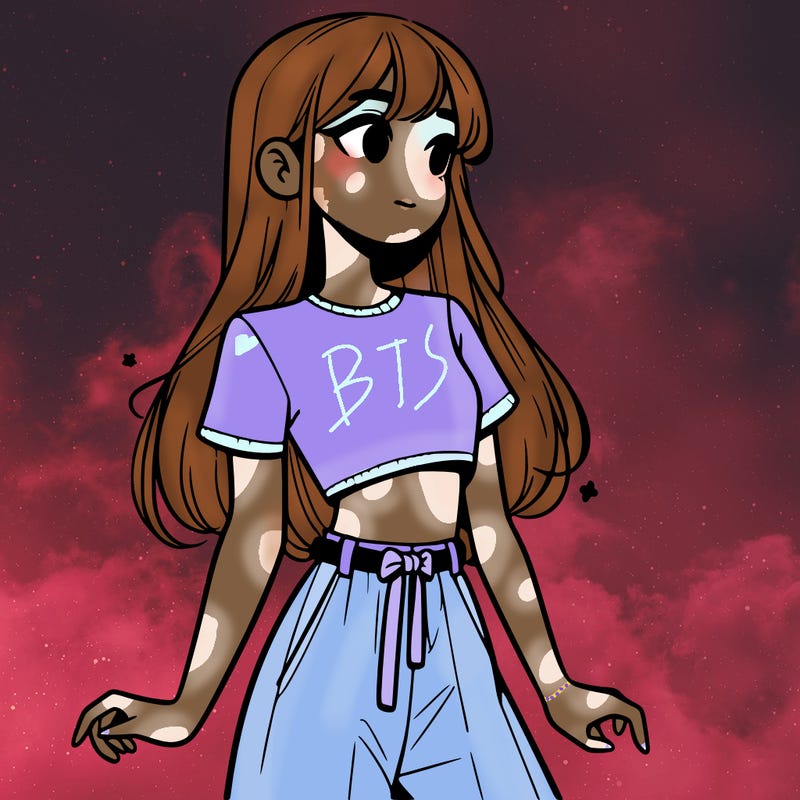 girl in a cute crop top