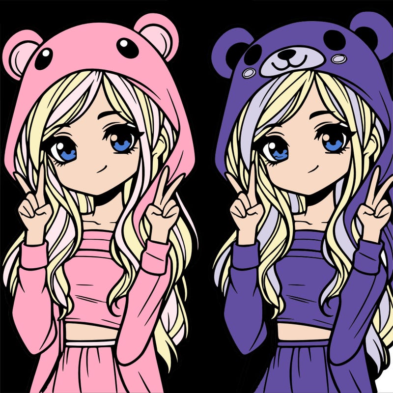 teen girl in animal costume