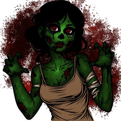 realistic zombie girl