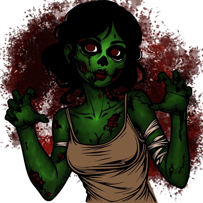 realistic zombie girl
