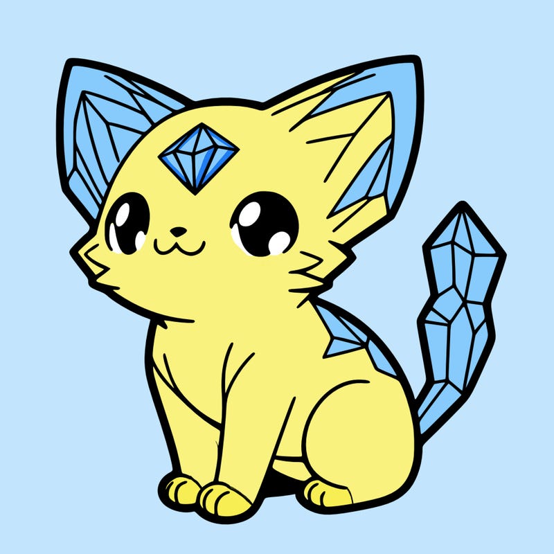 crystal kitten