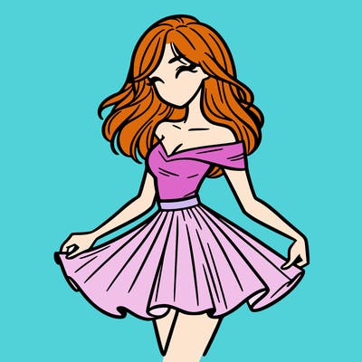 woman in skirt