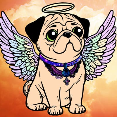 pug with wings