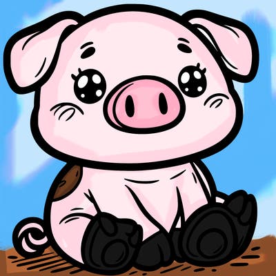 pig cute