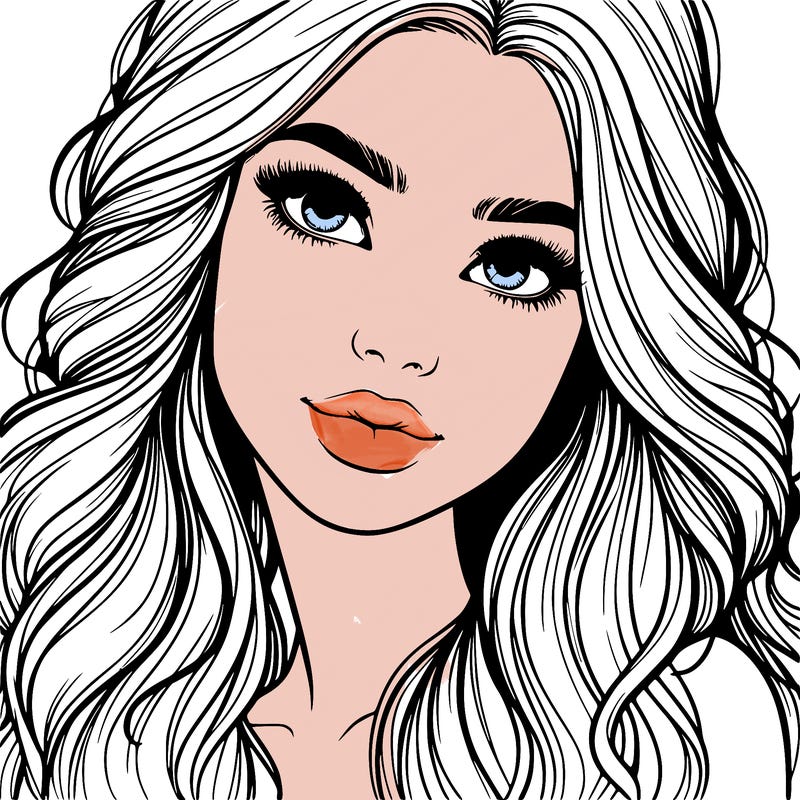 beautiful realistic girl