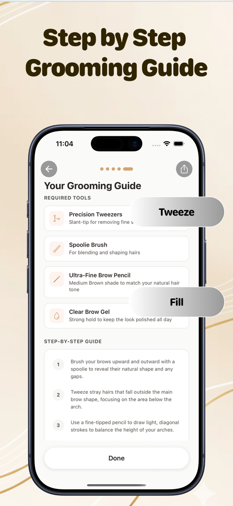 Brow Stylist - Perfect Brows - A step by step eyebrow grooming guide with tool recommendations and shaping instructions.
