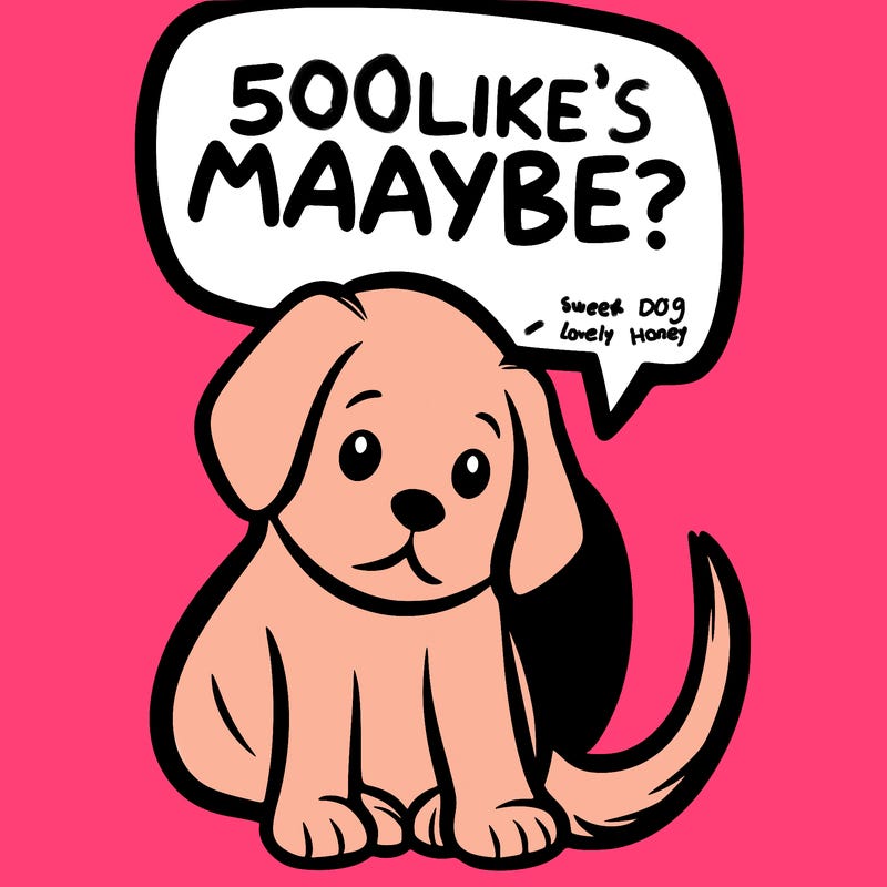 a puppy that says 5 like maybe