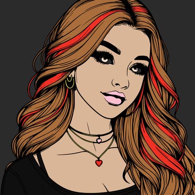 detailed realistic girl