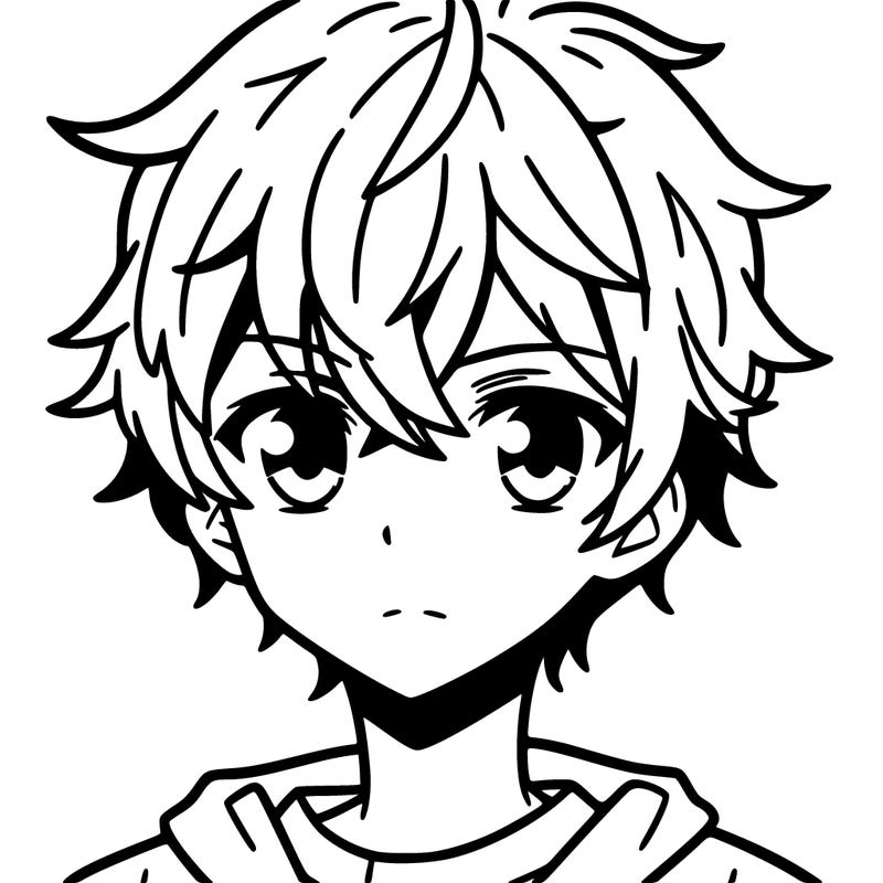 anime guy with short hair