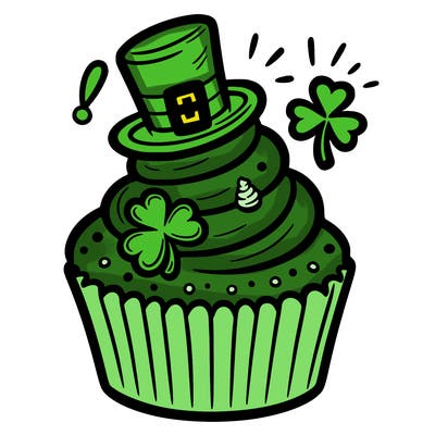 saint patrick’s day cupcake