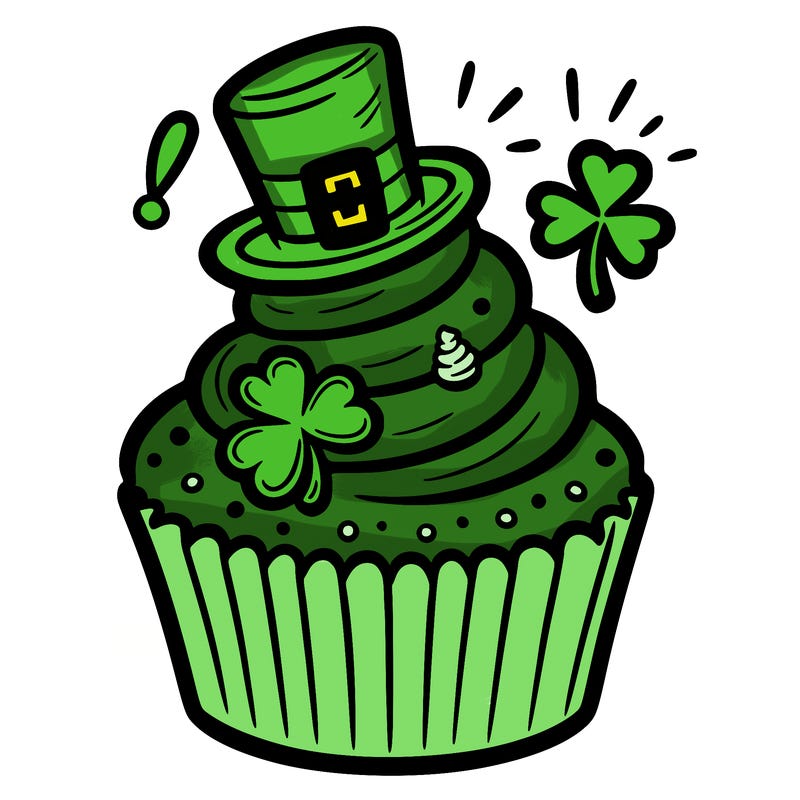saint patrick’s day cupcake