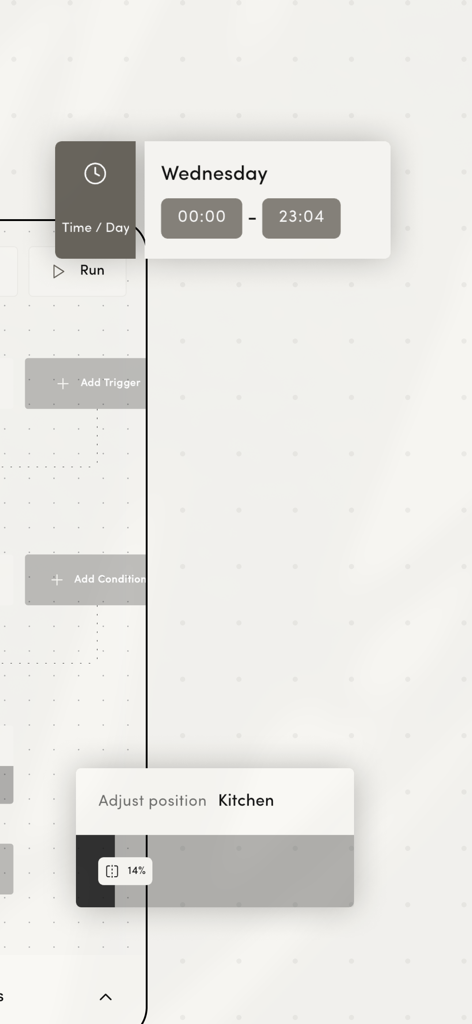 Automations for Home Assistant - Visual interface for creating Home Assistant automations with time triggers and device controls