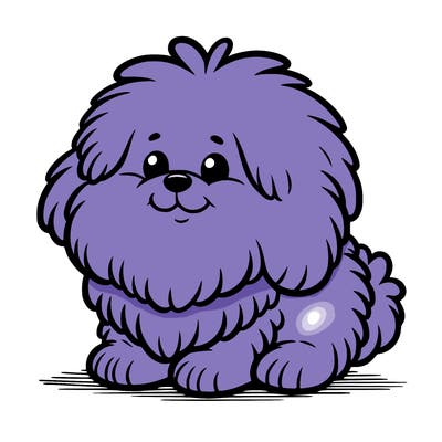 fluffy dog