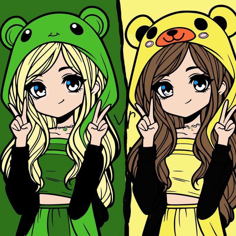 teen girl in animal costume