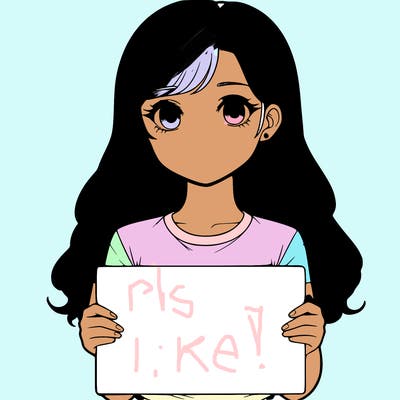 realistic girl holding a sign