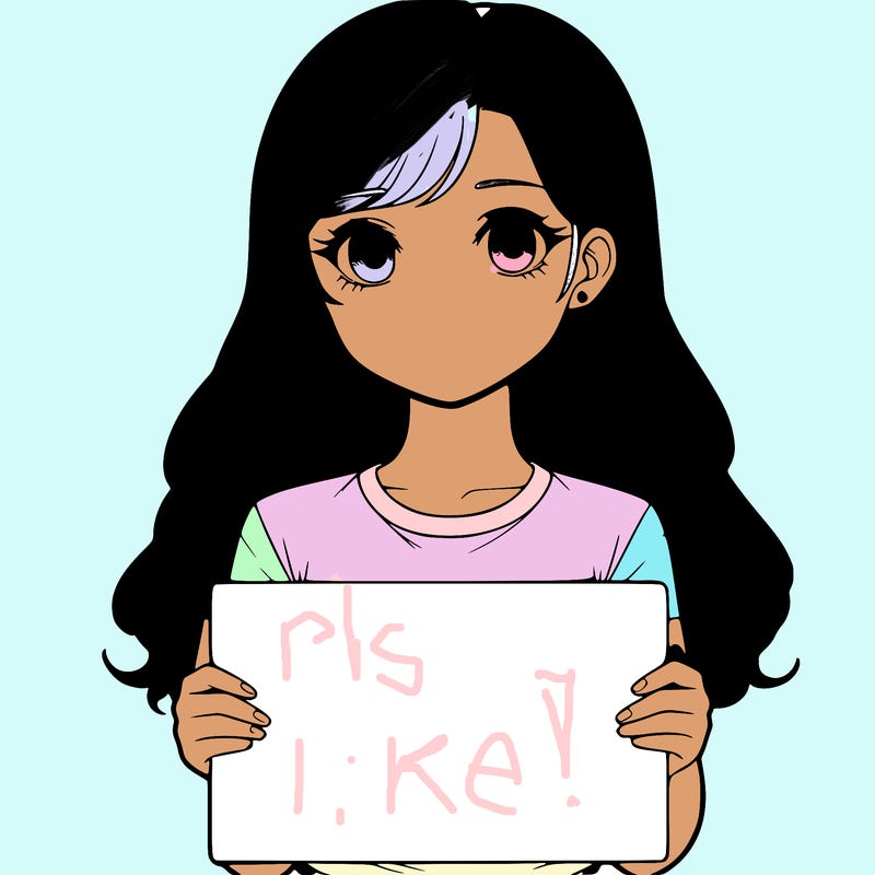 realistic girl holding a sign