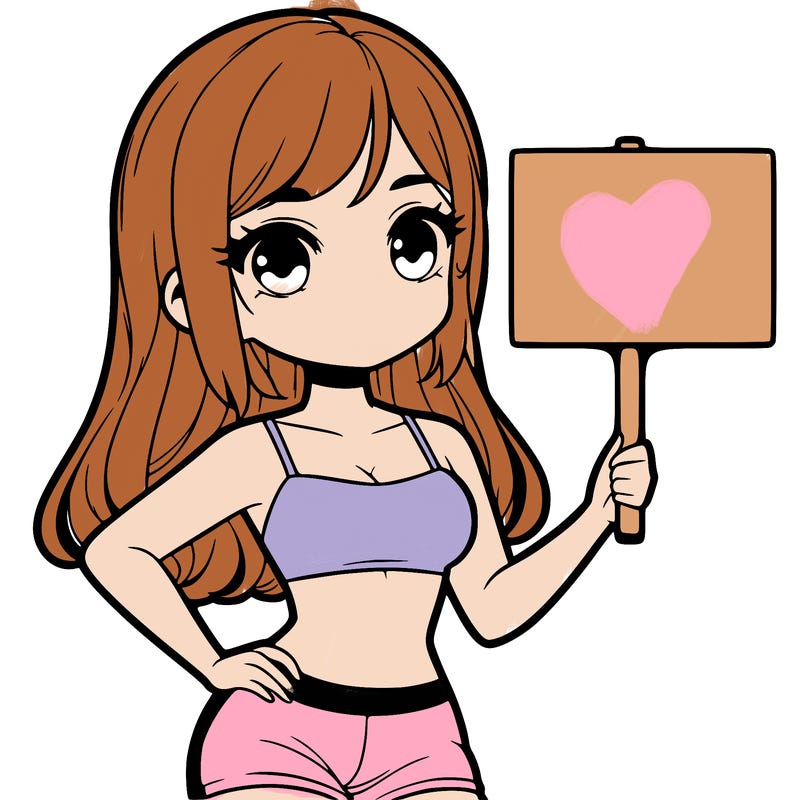 girl in a cute crop top holding a blank sign