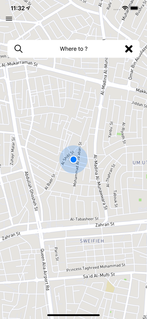 Repzo Pro - Repzo Pro mobile app map view showing current location and search bar for field force navigation