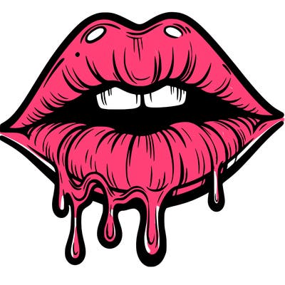 lips that look realistic and drip