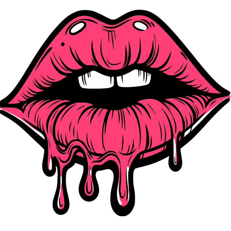 lips that look realistic and drip