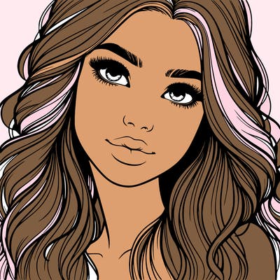 beautiful realistic girl