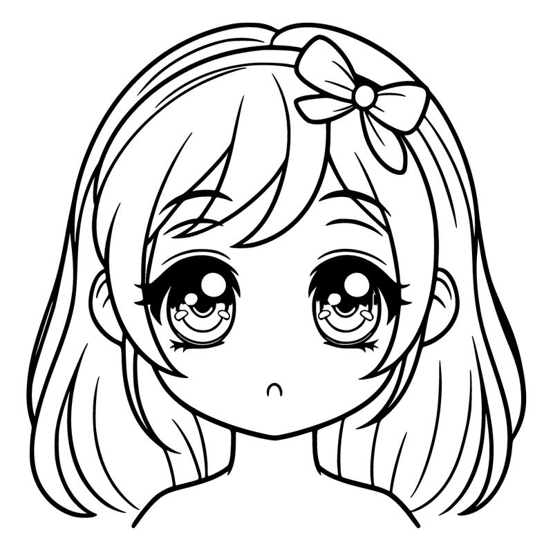 girl with open eyes
